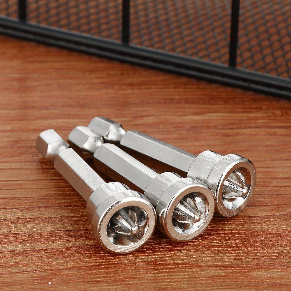 5Pcs/Set Durable Batch Head Woodworking Magnetic Positioning Screwdriver Positioning Bits Screw Nutdrivers 25mm/50mm