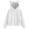 Autumn Winter Women's Hoodies Winter Women Long Sleeve Rabbit Ear Hood Sweatshirt Cute Plush Warm Casual Hoodie Tops
