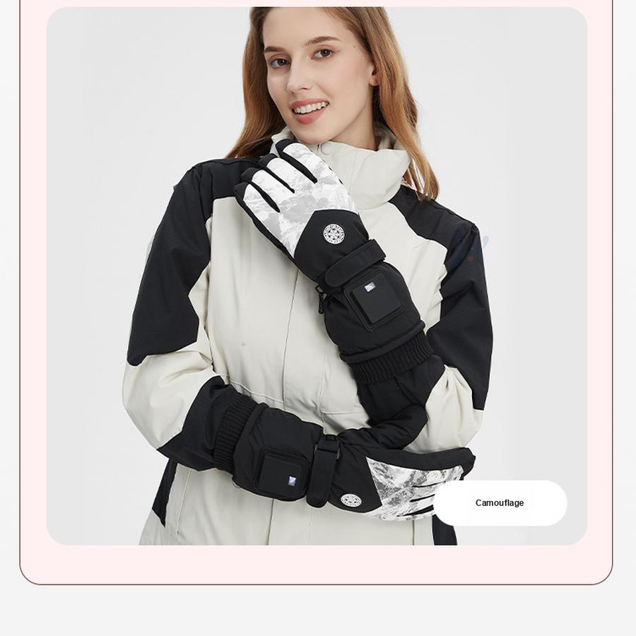 Electric Heating Gloves Heat Charging Warm USB Gloves Cycling Men Women Winter Smart Graphite Warmers