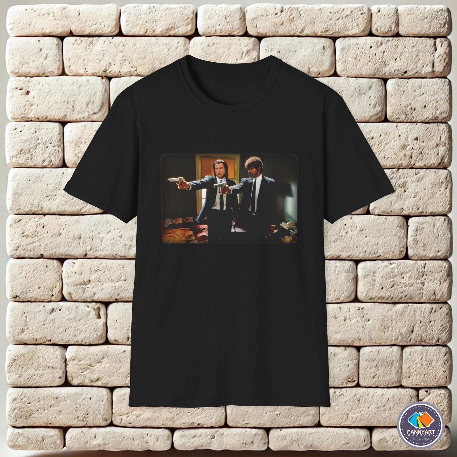 

Jules & Vincent with Guns Pulp Fiction Pose Unisex T-Shirt XL