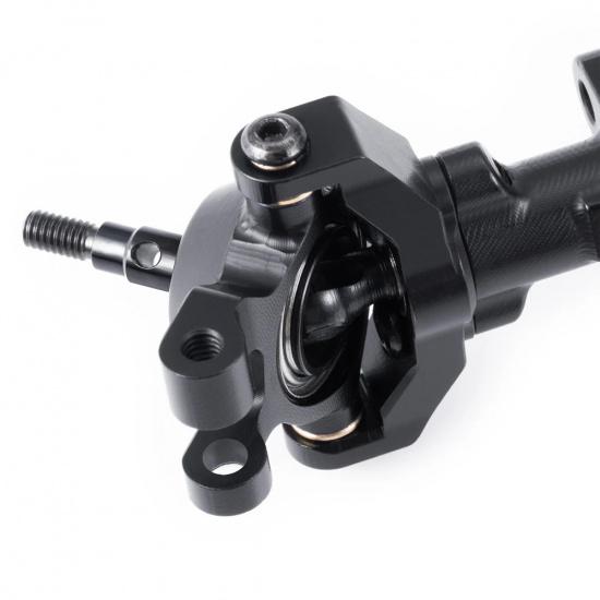 YEAHRUN Aluminum Extended Front Rear Axles for 1/18 RC Micro Crawler Car TRX4M Defender Bronco High Trail K10 Parts
