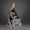 Makise Kurisu Steins Gate Gk Statue Anime Figure 25.5cm Painted Version With Rock Base Desktop Decoration Gift For Anime Fans