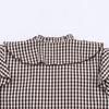 2025 Autumn European Style Women's Plaid Layered Long Sleeve Shirt