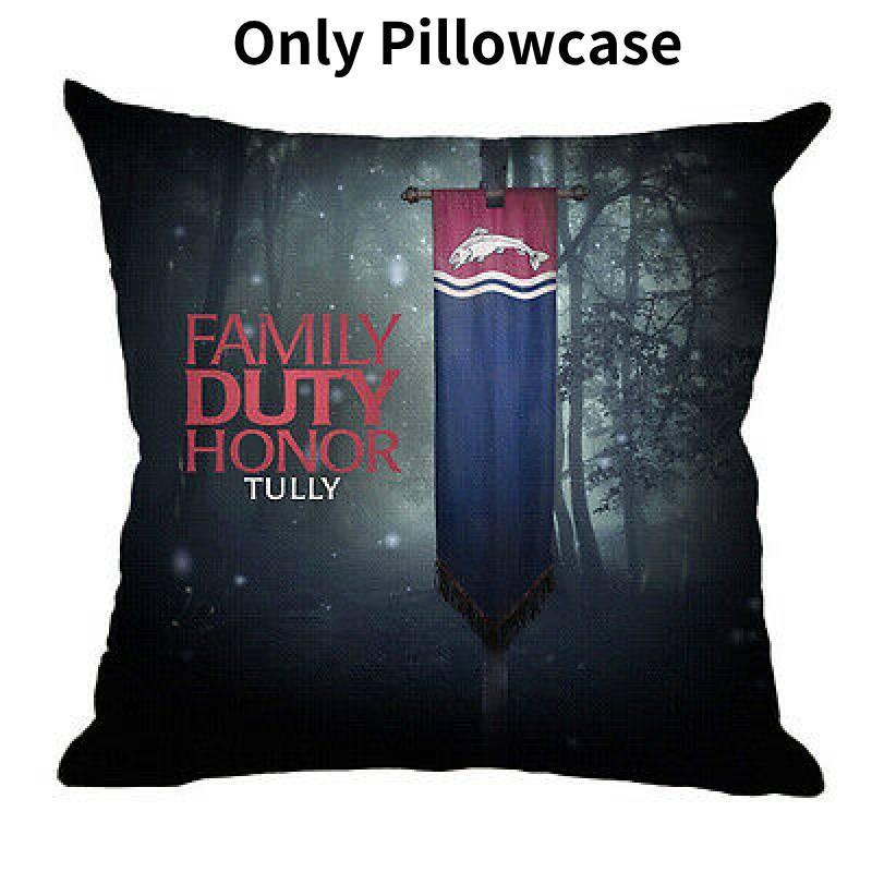 Game Of Thrones Inspired Decorative Throw Pillow Cover Featuring Unique Family Crests For Stylish Living Room Decor