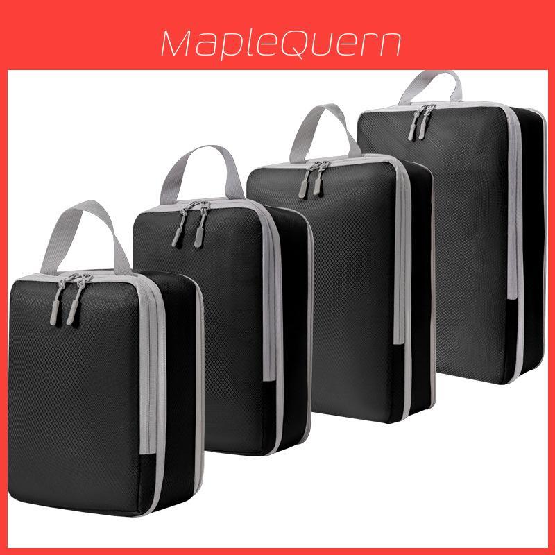 Compression Travel Storage Bag Set With Multiuse Polyester For Luggage Organization