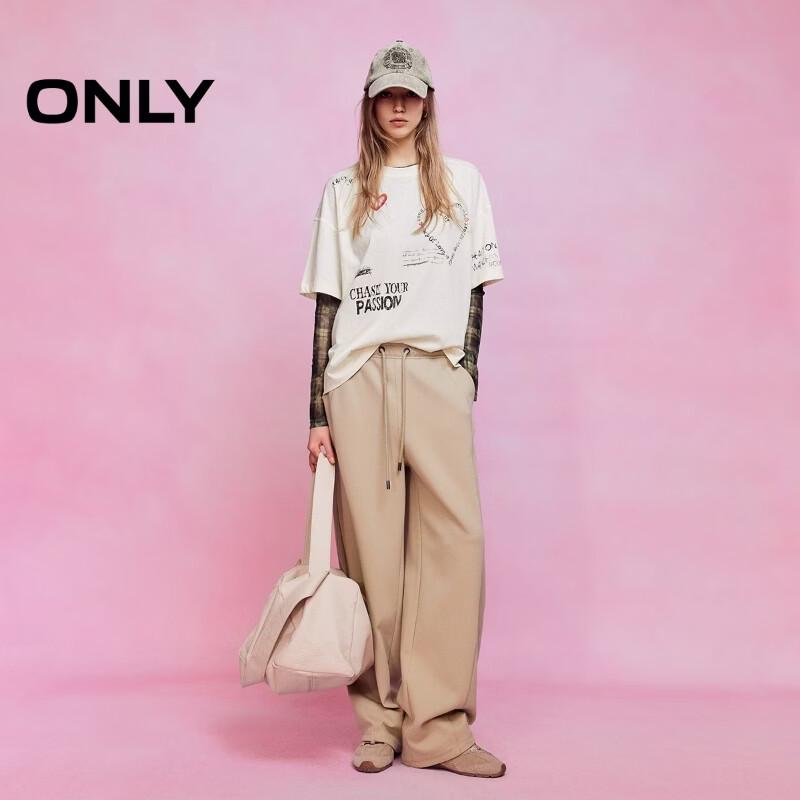 ONLY Women's 2026 Spring Retro Graffiti Print T-Shirt