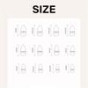 24 Pcs Valentines Day Press On Nail Glossy False Nail Heart Artificial Nail Almond Shape Full Cover Stick on Nail