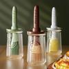 1pc Integrated Oil Brush and Bottle , Heavy Duty Silicone Kitchen Brush with Built-in Oil Container, Heat-Resistant Up To 446°F/230°C