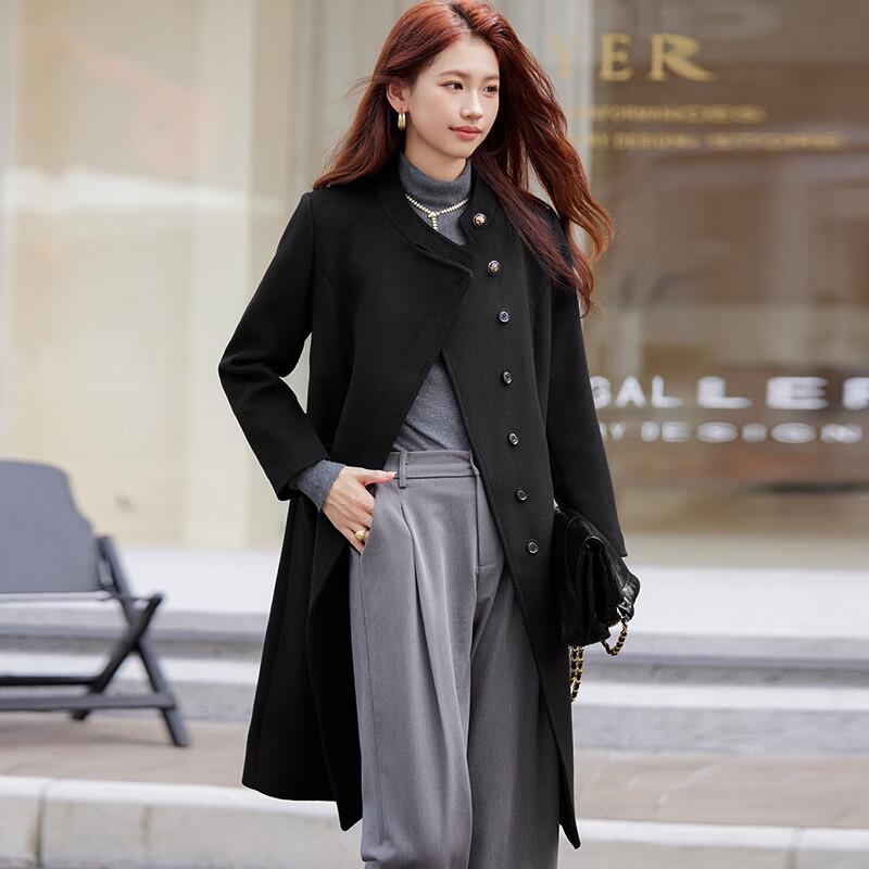 Women's Mid-length Wool Blend Professional Winter Coat