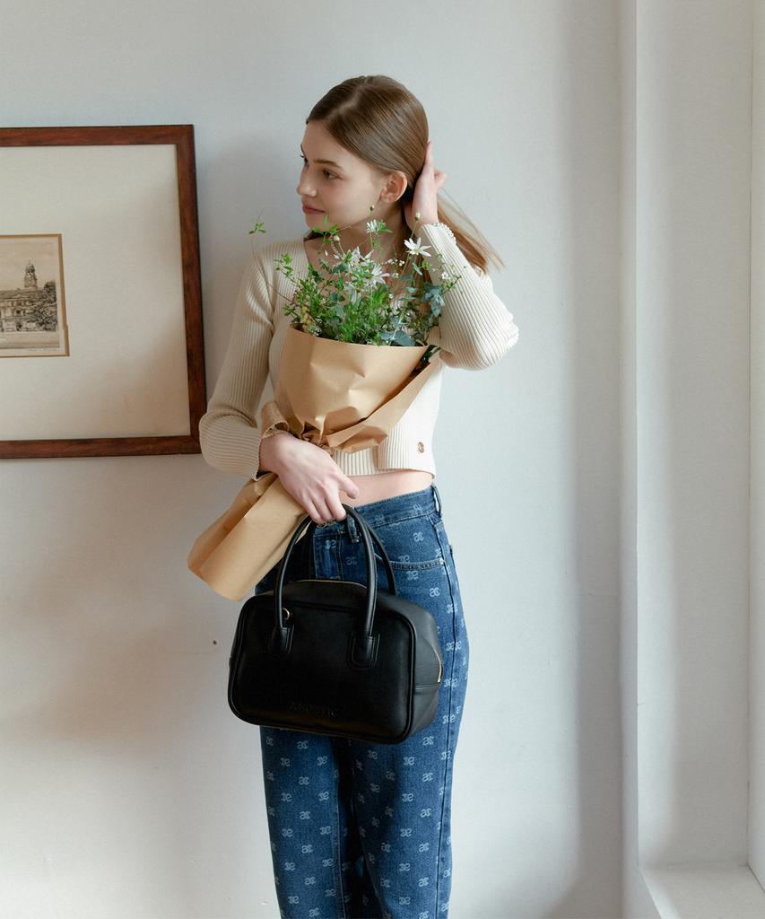Anoetic Basic Square Tote Bag_Black