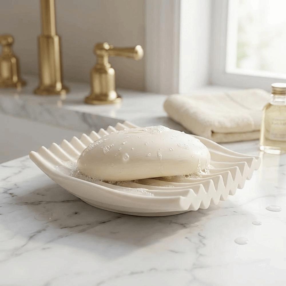 Drain Design Soap Dish 3D Printed Soap Holder Soap Organizer Drying Soap Container  Wash Basin