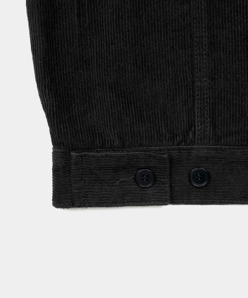 Excontainer Corduroy Trucker Jacket (Black)