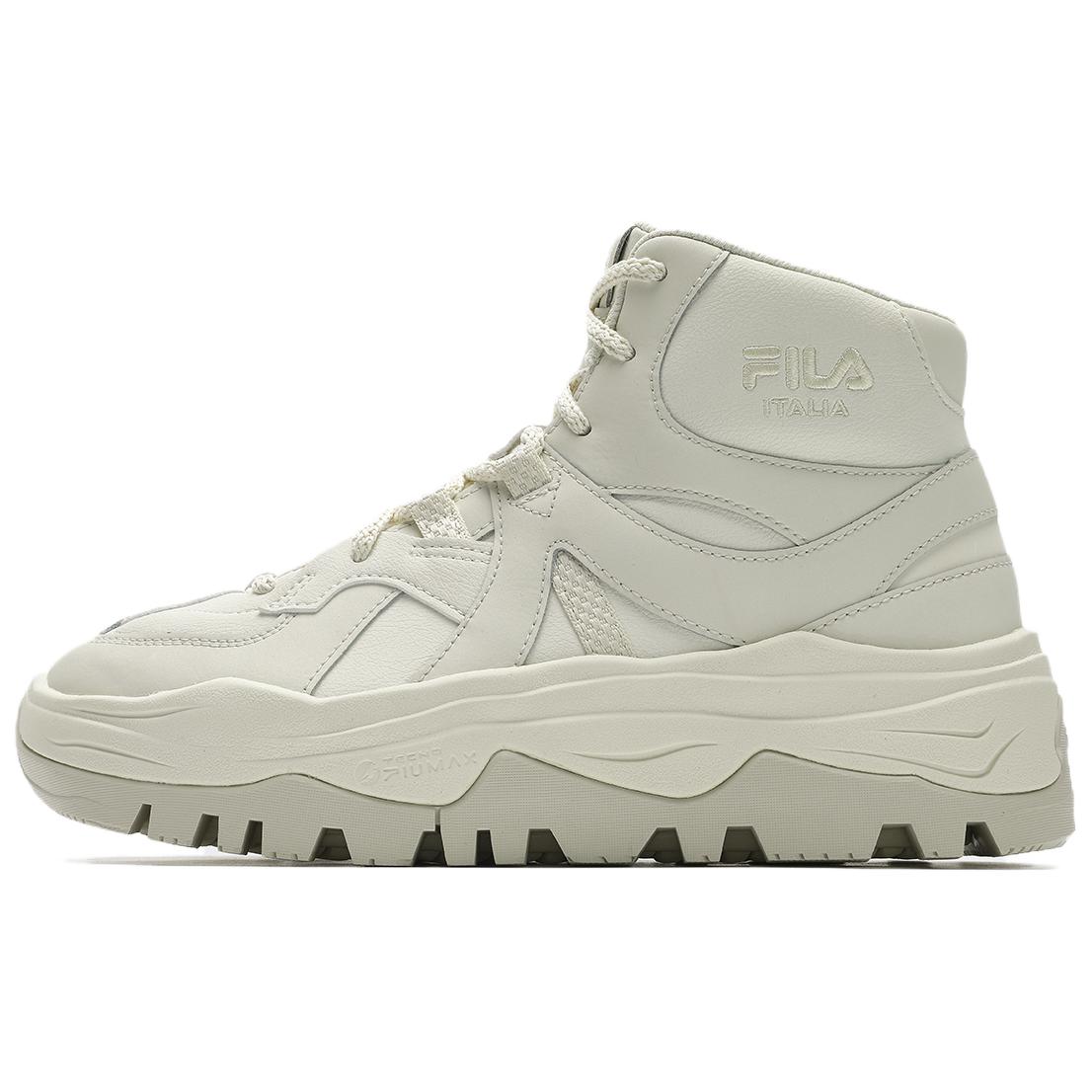 FILA High top Casual Shoes Women s Gray White F12W441113F- 37.5
