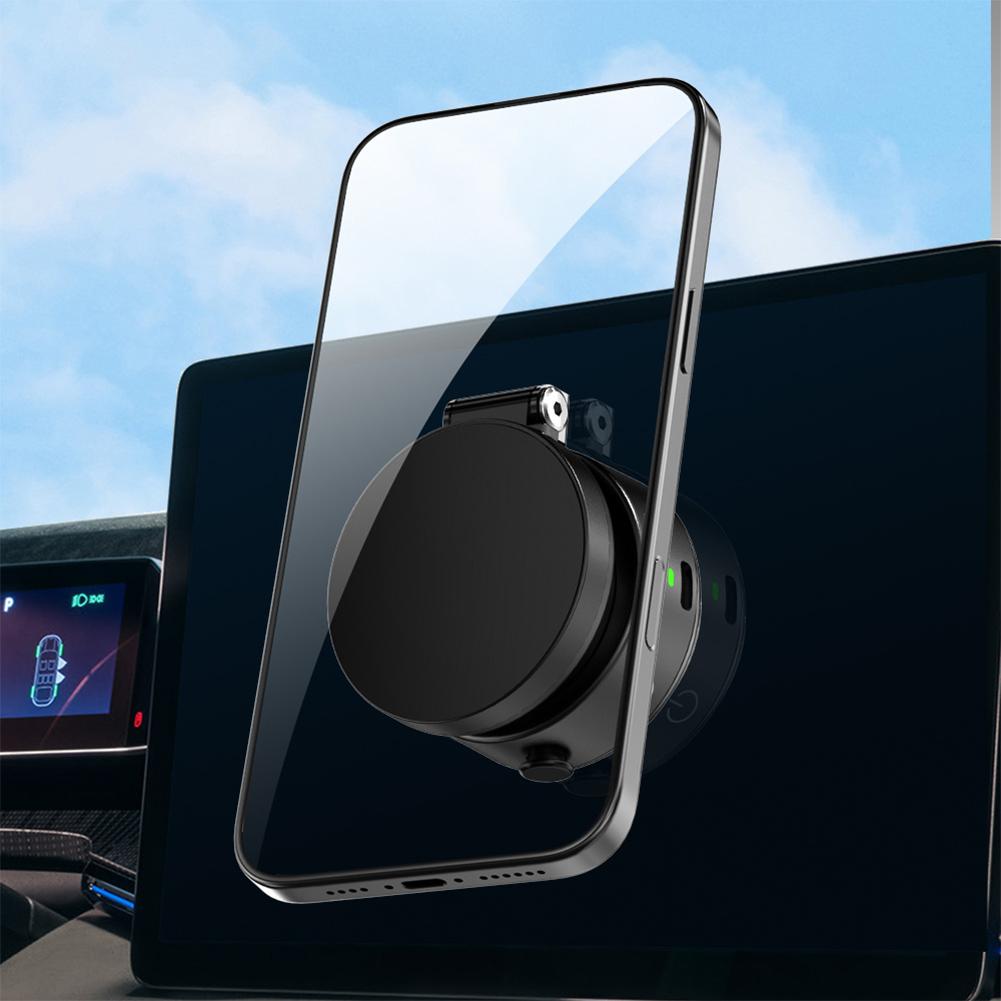 Für Magsafe Autohalterung Magnetisch 360° Drehbar Faltbar Elektrischer Vakuum Schwenkständer für Iphone 16/15/14/13/12 Plus Pro Max Mini