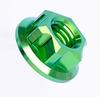Golden Blue Grey Purple Candy Green M5 M6 M8 M10 M12 A3 Flange Screw Nut TC4 GR5 Titanium Alloy DIY Motorcycle