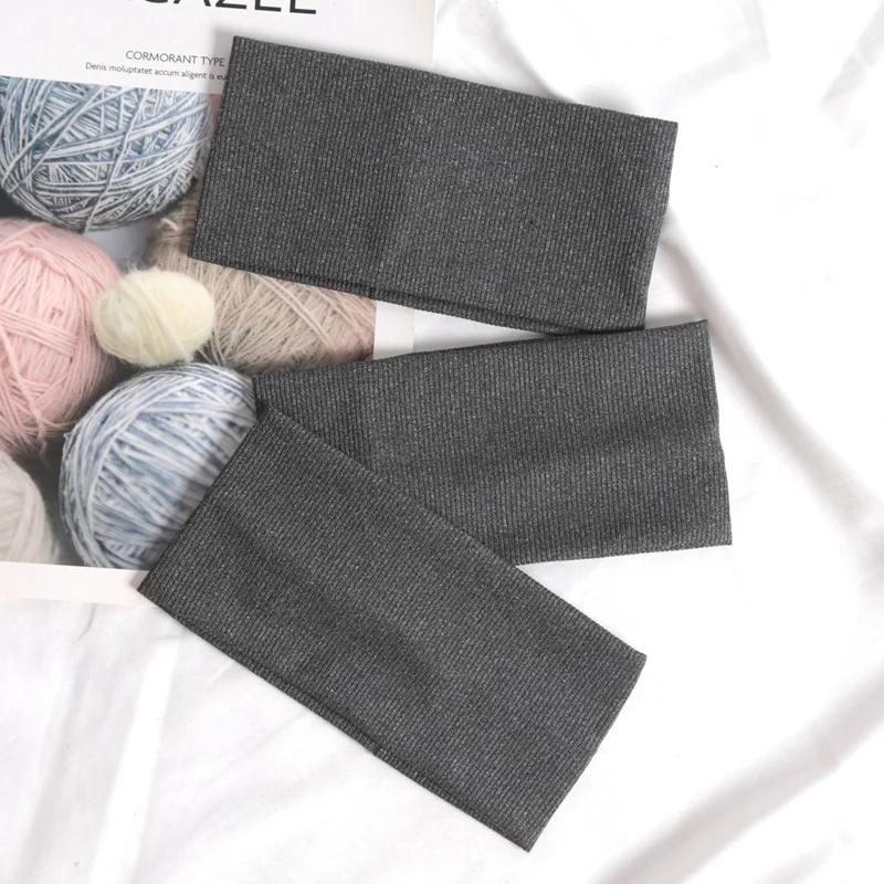 3Pcs Simple Elastic Fitness Yoga Hairbands for Women Men Solid Color Running Hair Bands Stretch Makeup Headbands Accessories