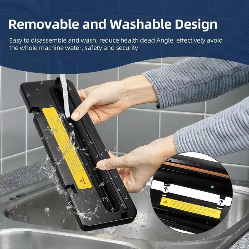 Automatic Multifunction Vacuum Sealer Machine With High Power Suction For Food Preservation Packaging Kitchen Appliance