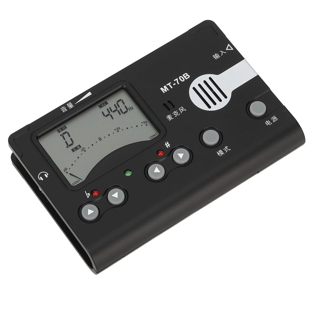 MT 70B Digital Metronome Tuner Tone Generator Guzheng Tuner with Large LCD Display