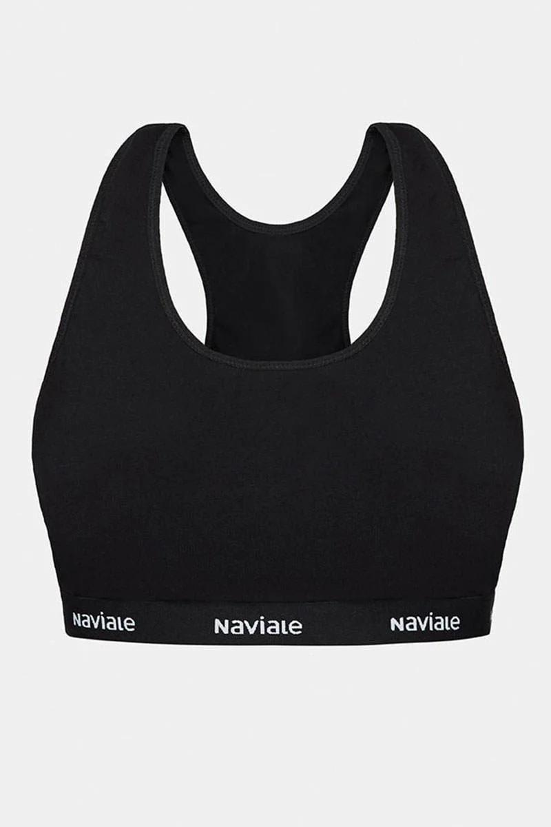 

Кроп-топ для спорту Naviale (91184) 46(L) прозорий колір чорний