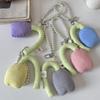 Cushion Tulip Padding Pearl Backpack Bag Decoration Key Ring Bag Charm