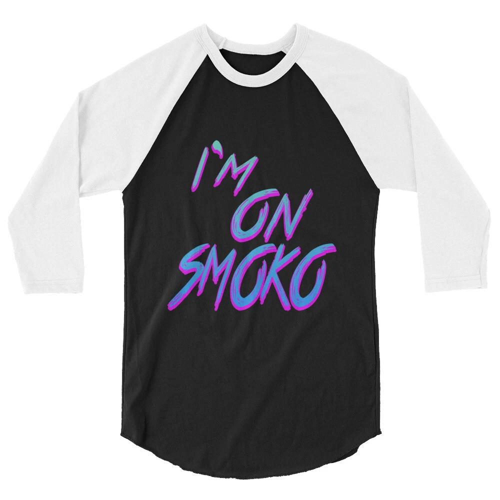 I m On Smoko The Chats Australia Pub Feed Shed Rock 3/4 sleeve raglan shirt S