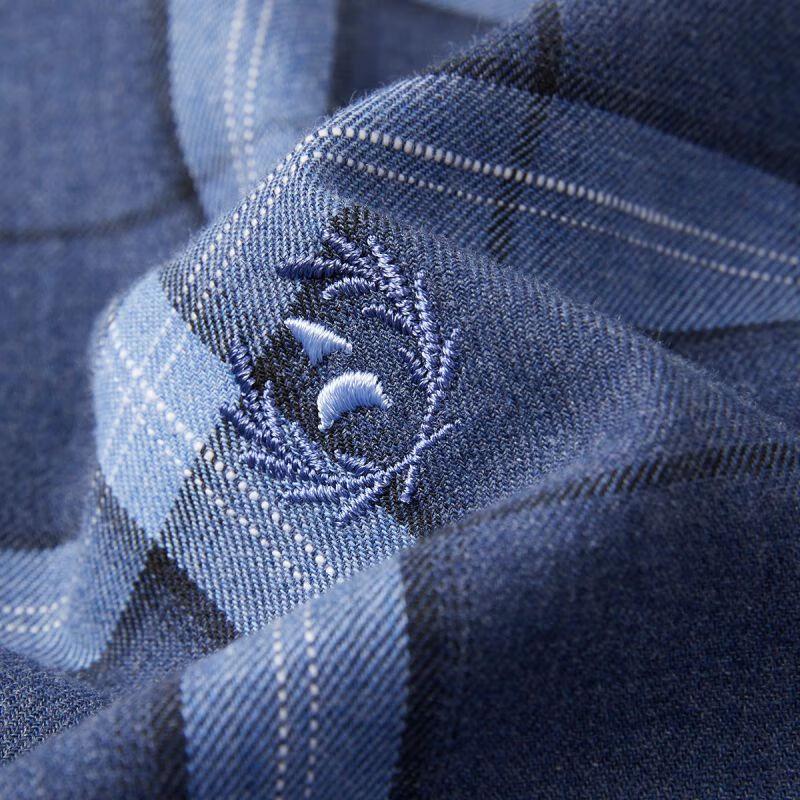 Navigare Herr Långärmad Rutig Skjorta