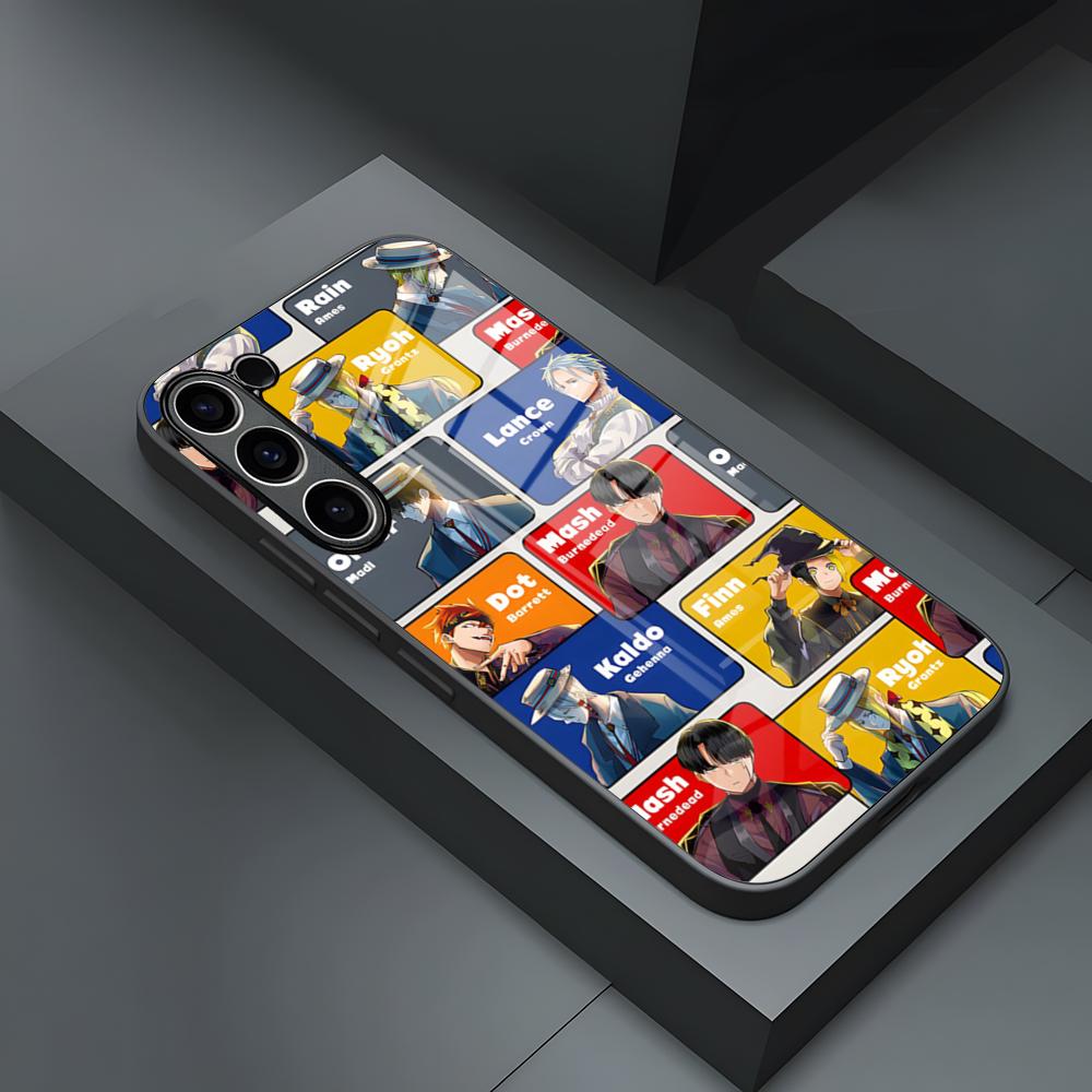 

Чехол для телефона Mashle Magic And Muscles для S24 Ultra Samsung S23 Fe S22 S20 S21 Plus Galaxy A54 A34 A24 A53 Note 20 Стеклянная крышка Samsung a53 5g