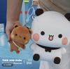 New Little Bear and Yier Short Plush Pendant Dolls Cute Cartoon Panda Bear  Backpack Pendant Couple Gifts Bag Charm