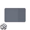 Raised Edge Coffee Mat Silicone Coffee Machine Mat Rectangle Dish Bowl Plate Dinnerware Placemat Kitchen Countertop Drying Mat