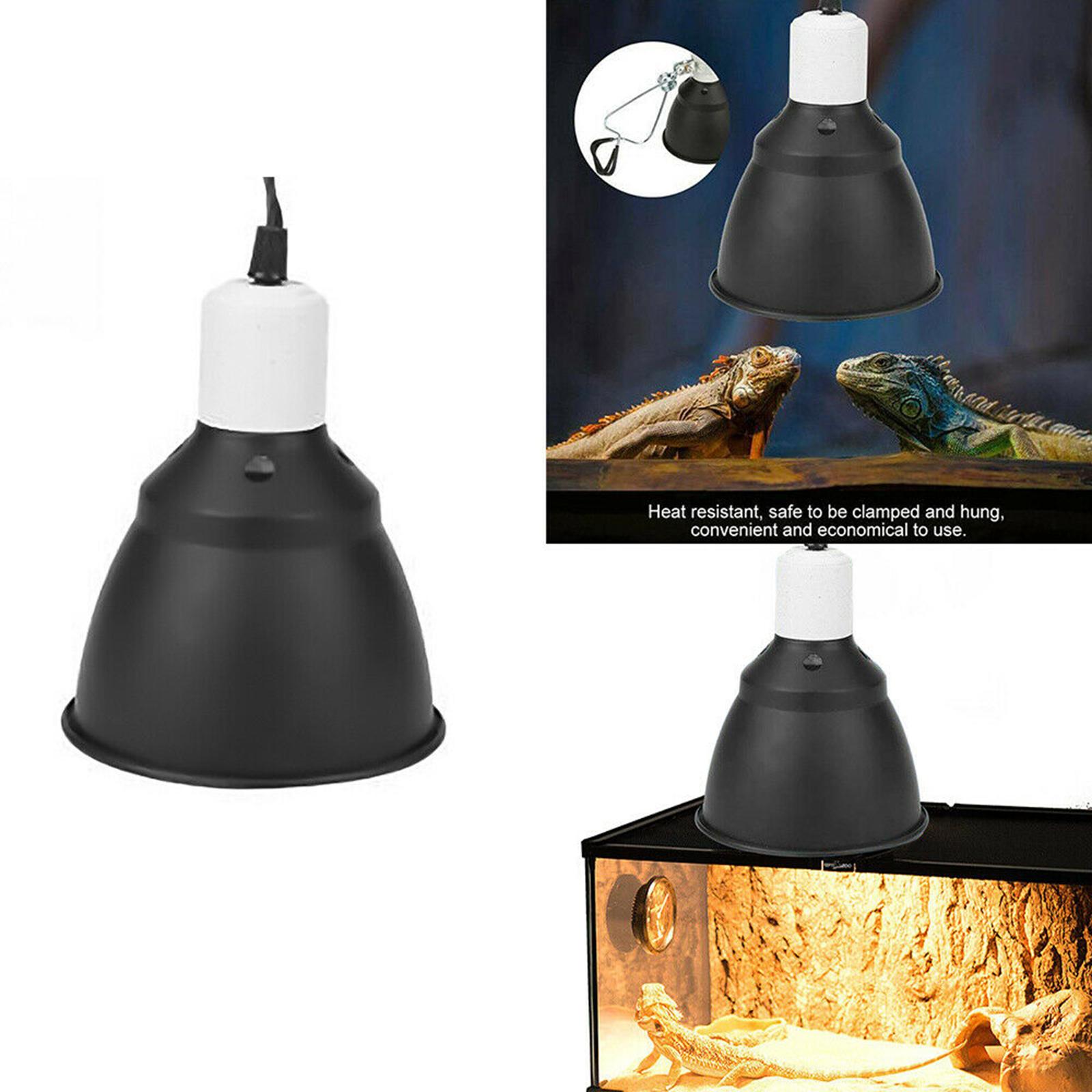 Lampe chauffante pour animaux de compagnie reptiles 300W avec douille en céramique 5,5 pouces 300W UVA UVB Luminaire chauffant pour dragons barbus geckos