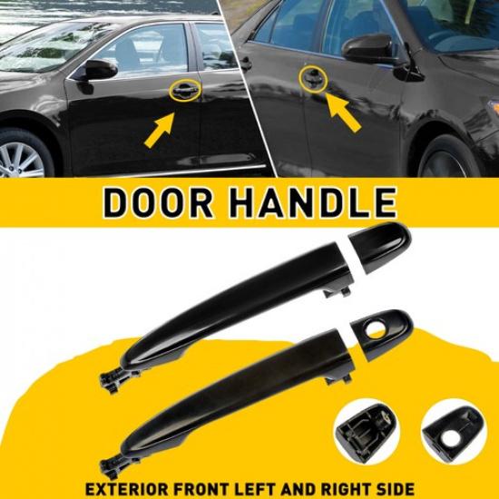 Front Driver & Passenger Outside Exterior Door Handle 2007-2011 For Toyota Camry