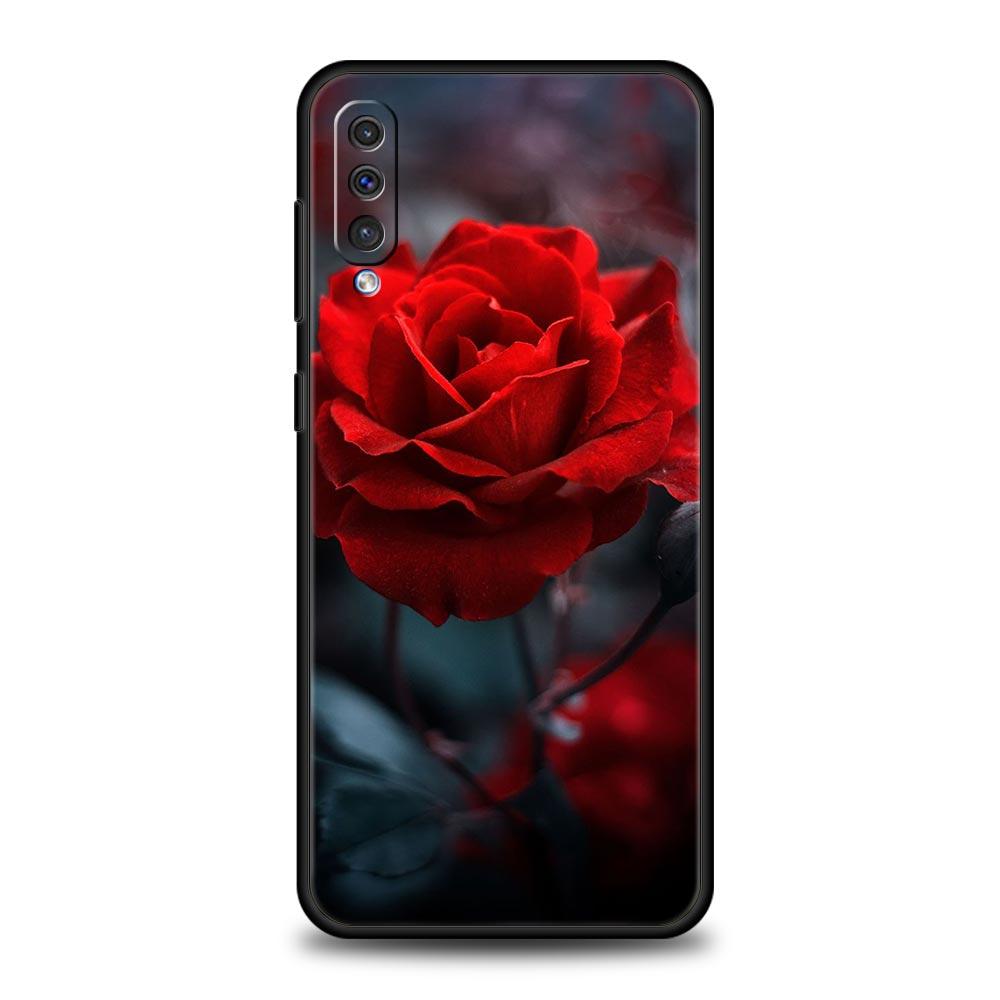 Beautiful Rose Flower Phone Case for Samsung Galaxy A52 5G A12 A70 A50 A40 A20s A30 A10s A20e A10 A22 A72 A32 A02 A42 A04S Cover
