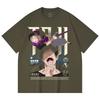 230 Gsm 100% Cotton Jujutsu Kaisen V47 Toji Print Unisex Heavy Cotton T Shirt