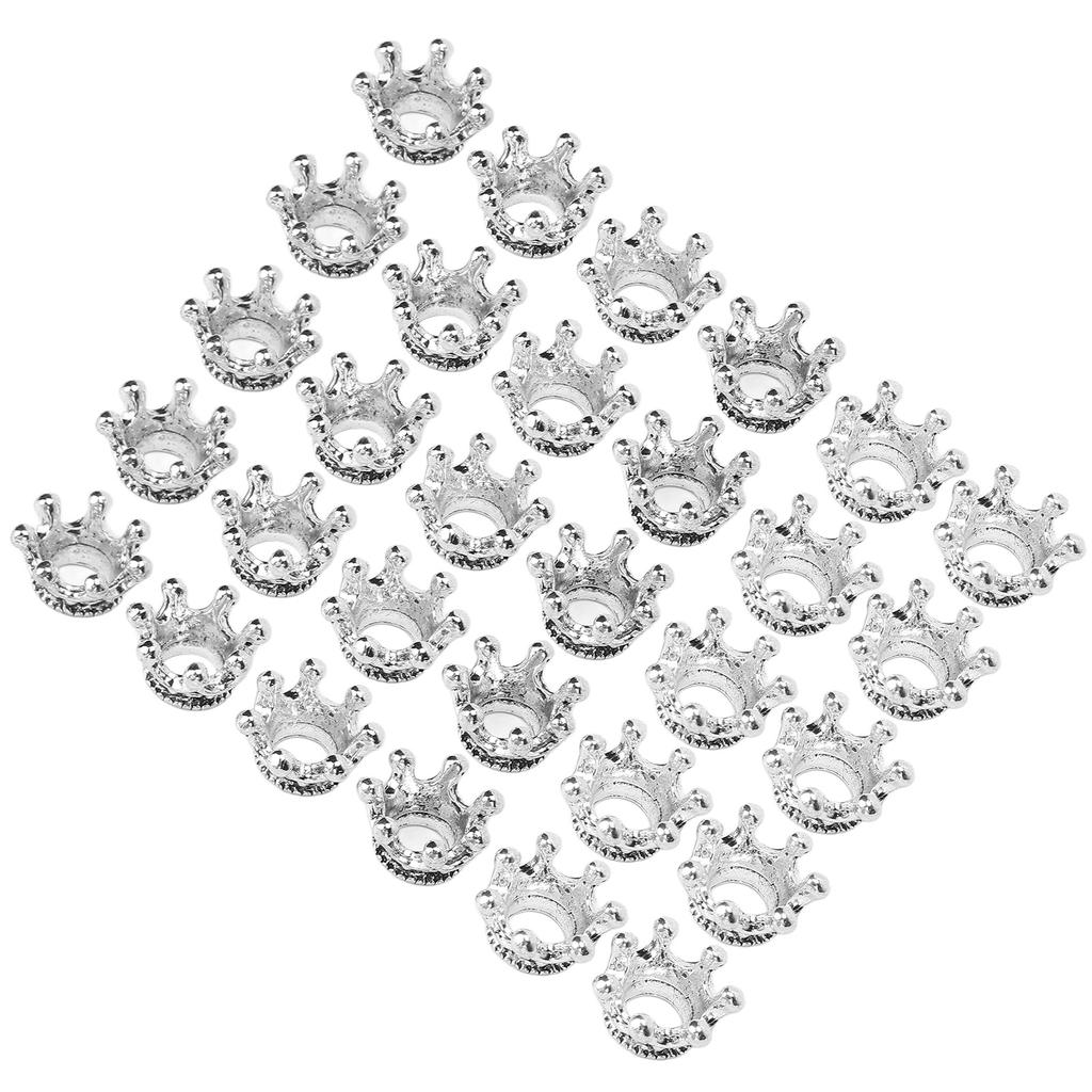 30 Stück Modische Bart-Haarperlen Legierung Haarflechtperlen DIY Schmuckzubehör