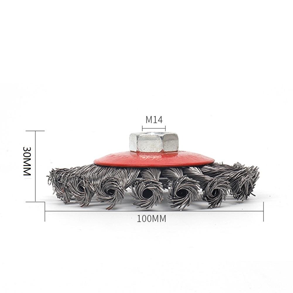 For Burr Removal Wire Brush Grinder Steel 100mm/115mm/125mm 12500rpm