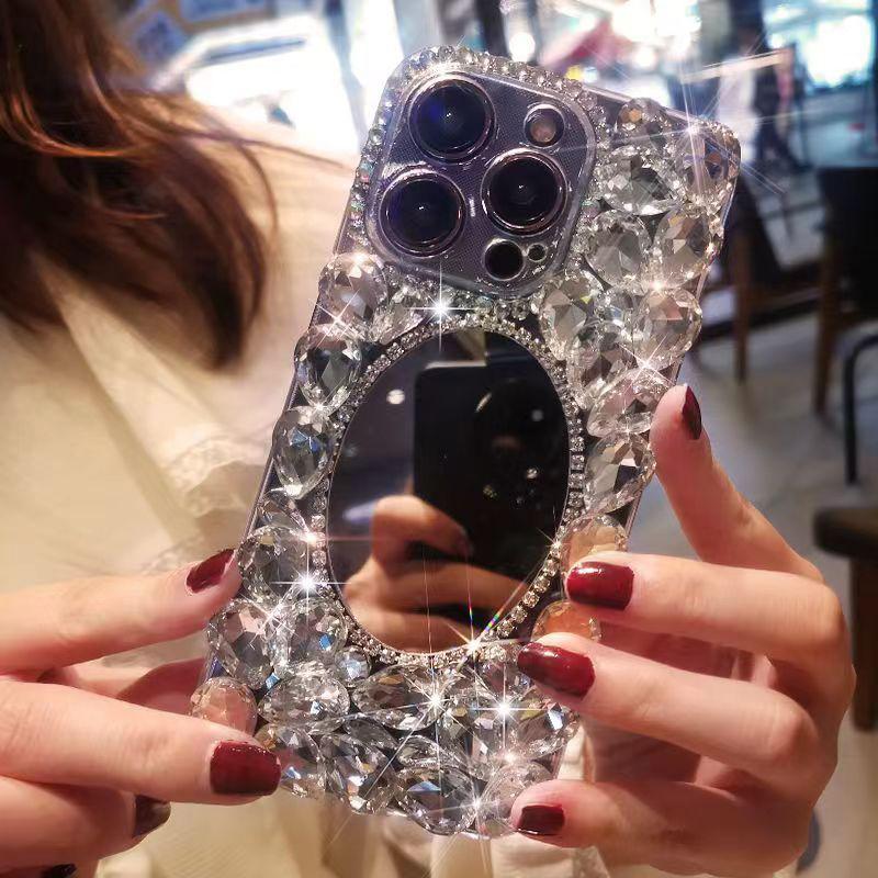 Glitter Mirror Case For Samsung Galaxy S26 Ultra S25 FE S24 S23 Plus S22 A55 A15 A14 A36 A56 A33 A37 A16 A26 A34 A54 A35