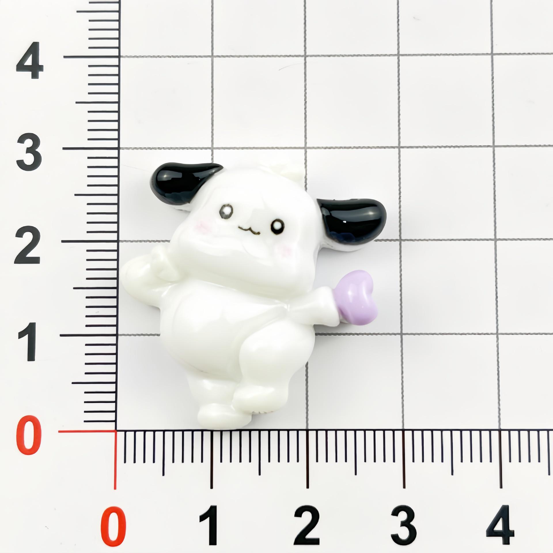 Glossy Cartoon Sanrio Resin Decorative Accessory: Hair Clip, Shoe Charm, Magnet, Keychain