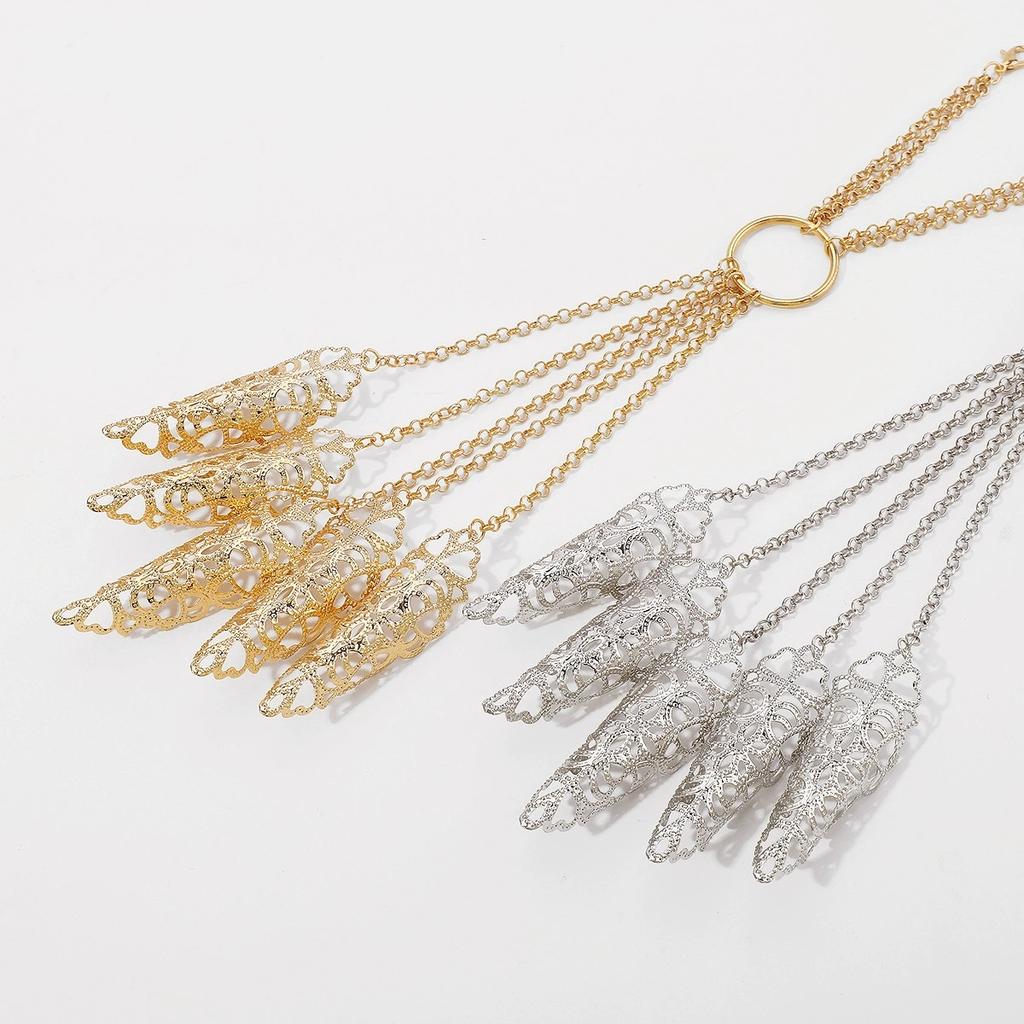 Gothic Punk Hollow Finger Ring Link Chain Flower Bracelet for Women Punk Gold Color Cuban Chain Hand Vintage Jewelry Party