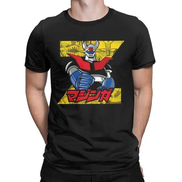 3D Mazinger Z Cartoon Printed T-shirt Robot Anime Men's Round Neck Top Summer Fashion Casual Short Sleeve Hoodie