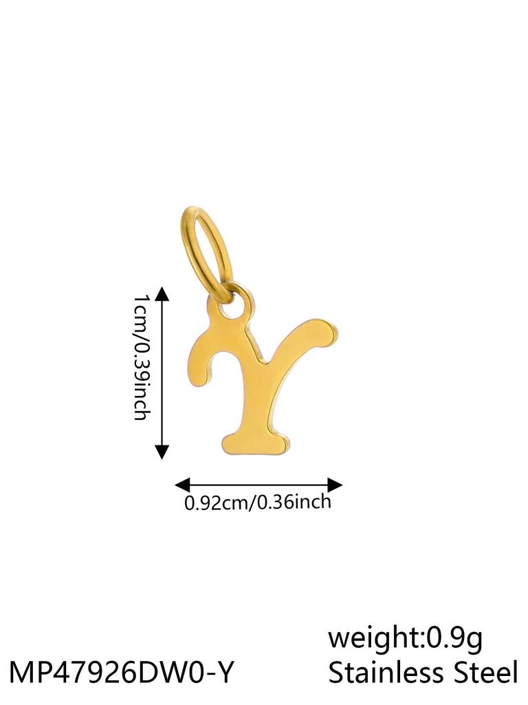 CARLIDANA INS New Fashion Initial Charm Stainless Steel 18K Gold Plated Letter Pendant Alphabet Necklace for DIY Jewelry