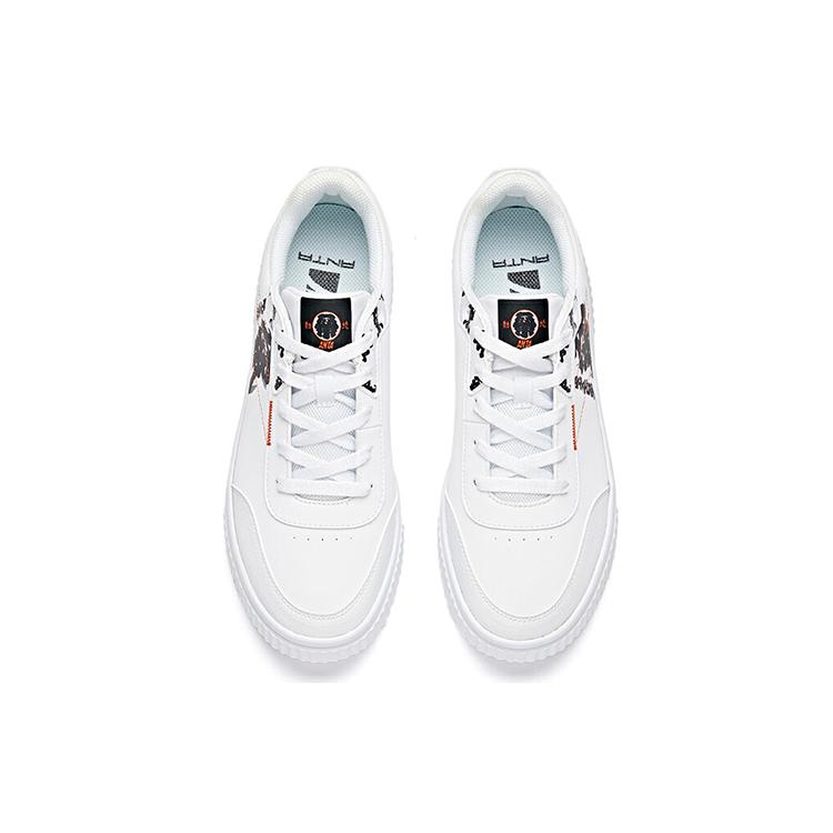 New Anta Life Collection, Graffiti Low Top Skateboard Shoes Men's Black White Orange 912038023-1