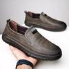 Fashion Men's Daily Business Leather Shoe Casual Soft Sole Handmade Loafers for Men Cow Leather Flats Moccasins Slip-on Men' Sneakers