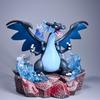PKM Anime Action Figure Full Force Battle Micro Scene Serise Mega Charizard X Gengar Desktop Decor Collectible Toy