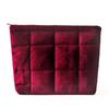 Fashion Velvet Cosmetic Bag Solid Color Large Capacity Quilted Storage Bag Lightweight Zipper Travel Toiletry Bag