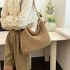 Fashion Beach Vacation Woven Women's Tote Bag New Exquisite Large-capacity Commuter Versatile Shoulder Handbag