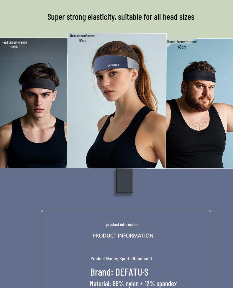 Women's Quick-Dry Breathable Sweat-Wicking Sport Headband for Running, Yoga, and Fitness