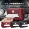 For VW Leather Car Tissue Bag Sun Visor Backseat Paper Storage Bag Golf Jetta Passat Mk4 Mk5 Mk6 CC B5 B6 B7 Golf 4 Zr7