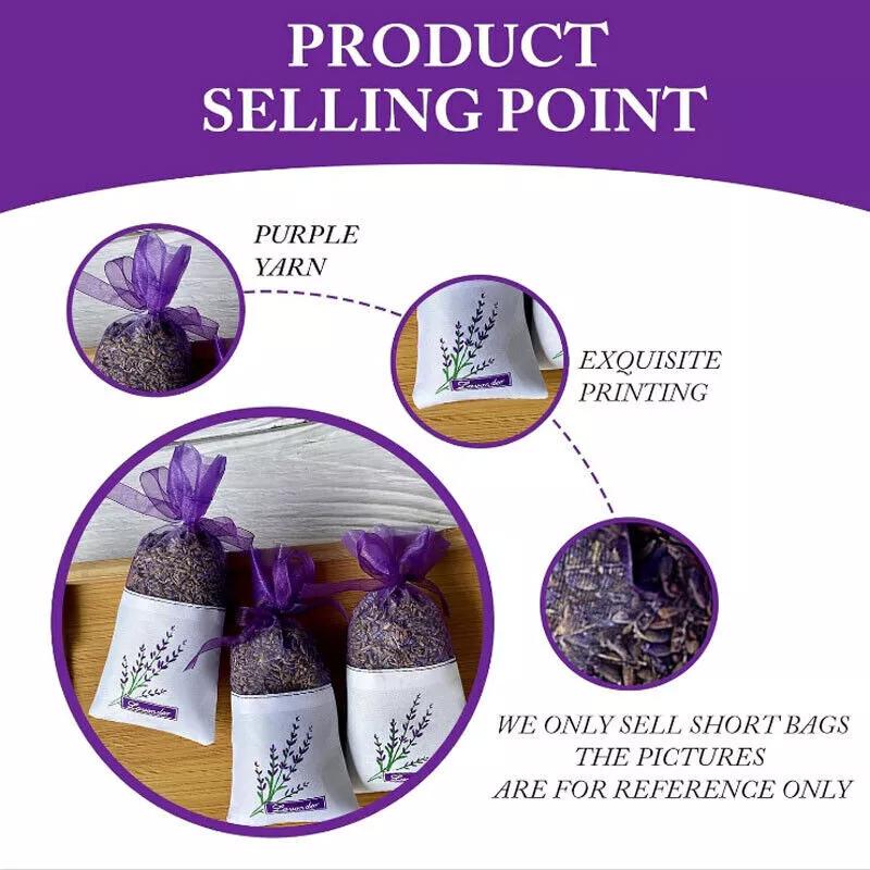 10/20/30pcs Empty Sachets Bag Flower Printing Lavender Fragrance Sachet Bags for Dry Flower Storage Drawstring Fragrance Pouch