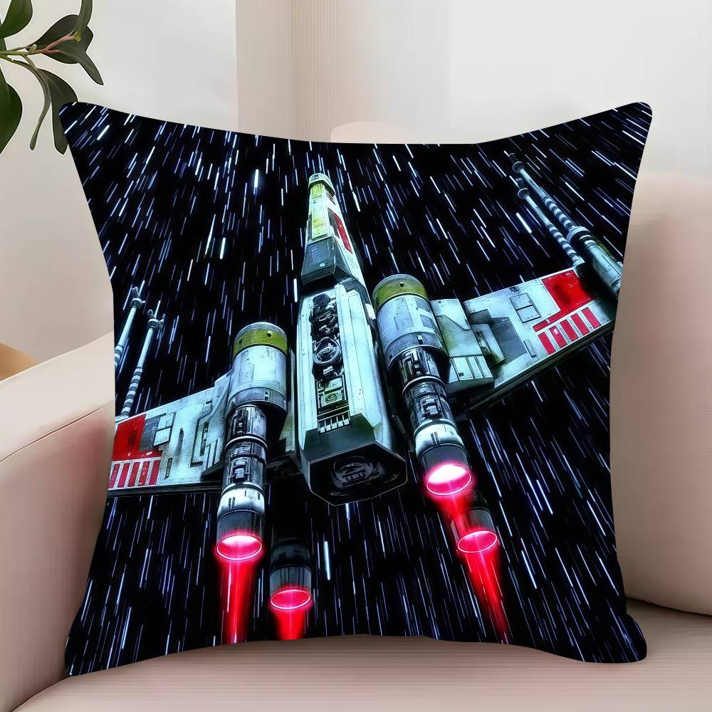 

MINISO S-Star Movie W-Wars Наволочка Декор Защитные Чехлы Удобная мягкая для Дивана Гостиной Домашнего офиса 12x12Inch