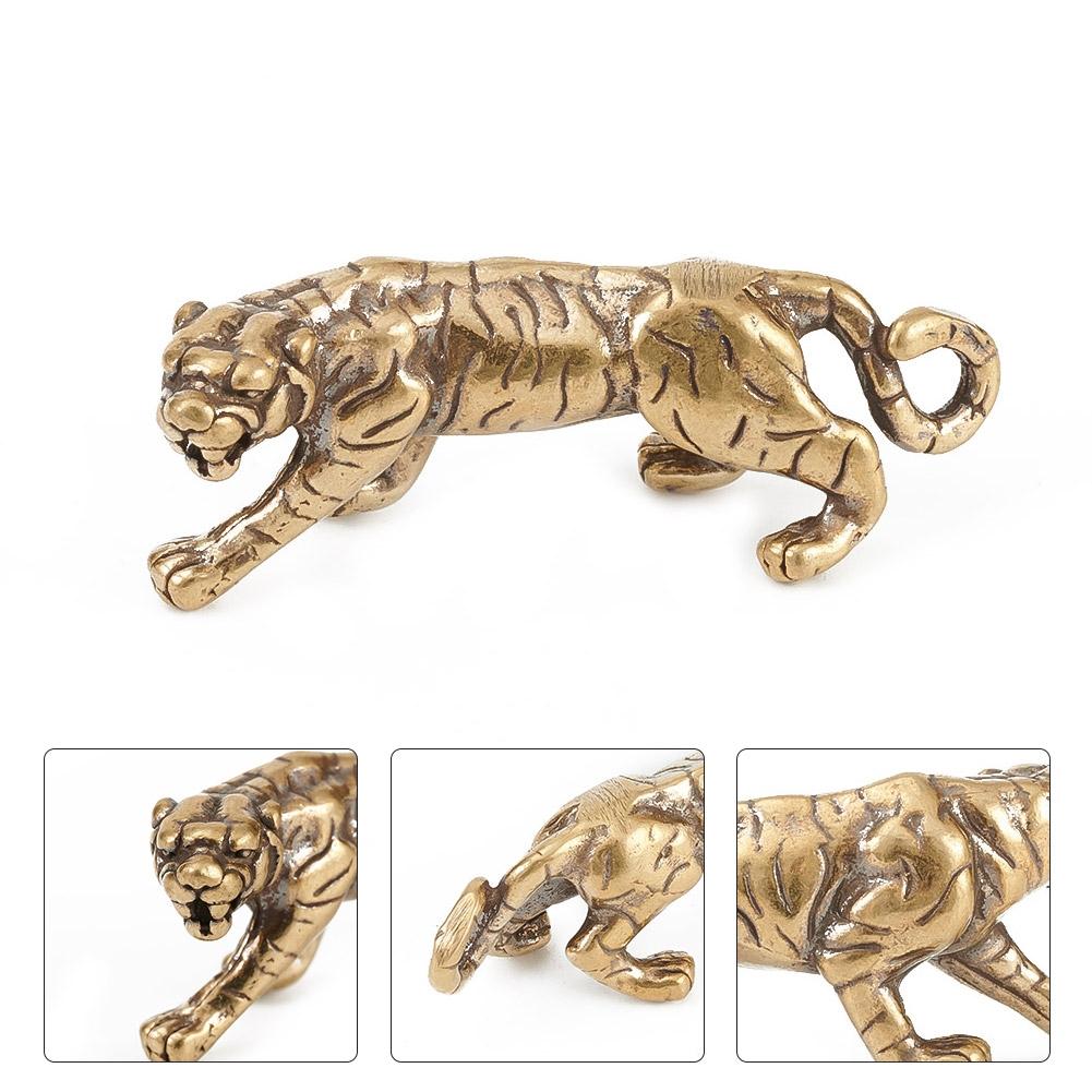 Pure Brass Ornaments Solid Vintage Old King Of Beasts
